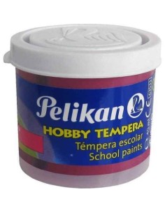 c 6 botes tempera pelikan 40ml color magenta nº43